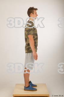 Whole body army tshirt light gray shorts of Timothy 0007